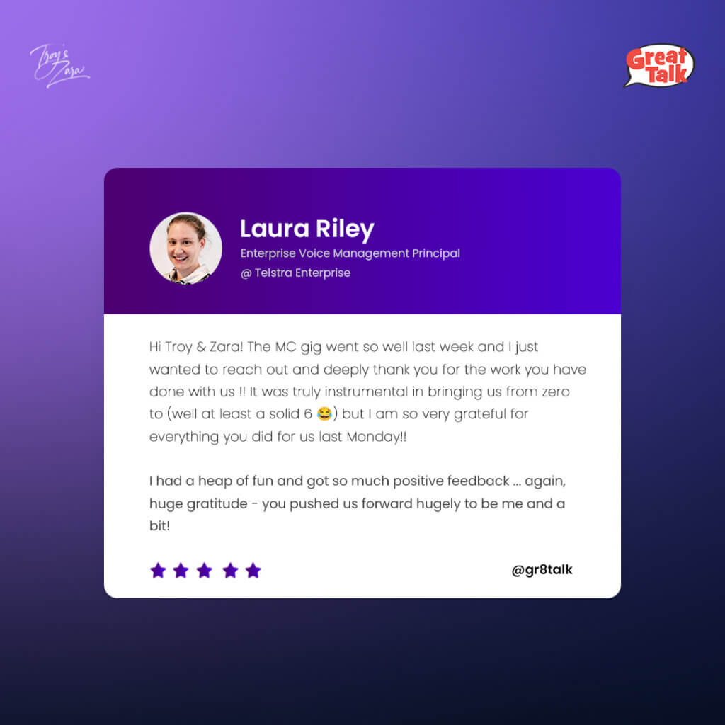 LAURA RILEY testimonial